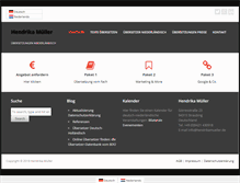 Tablet Screenshot of hendrikamueller.de